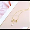 Pendenti delle collane Gioielli Drop Delivery 2021 Modello di conchiglia di alta qualità 6-7mm Collana con pendente di perle d'acqua dolce rotonda per le donne Fornitura 0Xe