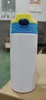 12oz Sublimation STRAIGHT Sippy Cups Kinderwasserflasche mit Klappe auf der Oberseite Edelstahl-Babyflasche Doppelwandiger Vakuum-Trinkbecher für Stillflaschen