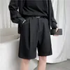 HybSkr Männer Einfarbig Gerade Shorts Frau Casual Übergroßen Hosen Mode Mann Koreanischen Stil Shorts 210720