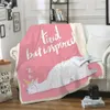 Мультфильм бросить одеяло Alpaca серии кондиционер крышка Одеяла микрофибры на диване / кровать / самолет туристические постельные принадлежности Dropshipping