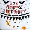 Letter flag pulling Happy Halloween Banner Party Decorations scene layout Pendant