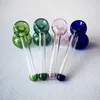 Kleurrijke glazen olie brander pijp hand lepel rook pijpen glas bubbler dab rigs tabak pijp roken acccessoires