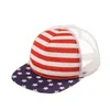 A921 Independence Day Baby Kids Mother Baseball Hat Barn Mesh Peaked Cap Boys Girls Ball Caps Hattar Sunhat