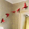 Hars Creative for 3D Sticker Woonkamer Dier Figurine Muurschilderingen TV Muur achtergrond Decoratieve Home Decor Vogels