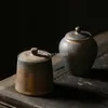 茶のための日本の陶磁器の虫ヴィンテージ磁器キャニスター