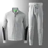 2022 primavera moda homens tracksuit letra padrão impressão mulheres tracksuits casual outdoor mens sportswear dois pedaços terno