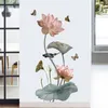 Wall Stickers Lotus For Living Room Bedroom Wallpaper Decorations Self Adhesive Waterproof Flower Kitchen DIY PVC Decals