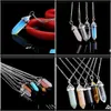 Rock Natural Real Aventurine Opal Tiger Eye Rose Stone Pendant Necklace Chain Hexagonal Crystal Quartz Necklac qylayf 3QCZC JWUAS