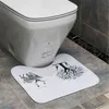 バスマットアンチスリップフランネルマットのバスルームカーペット洗えるフロアラグトイレ吸収アクセサリーホームデコレーション211109