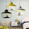 Lampe LED suspendue au design moderne, luminaire décoratif d'intérieur, idéal pour une cuisine, une salle à manger, un Bar ou une chambre à coucher