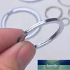 50Pcs Silver Plated Metal Blank Keyring Keychain Split Ring Keyfob Key Holder Rings Women Men DIY Key Chains Accessories Marking
