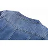 Mulheres denim jaqueta vintage chique 6xl plus size outerwear jaqueta jean quente namorado estilo streetwear básico o pescoço casaco fêmea 210422