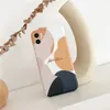 Kunst Retro abstrakte Geometrie Handyhüllen für iPhone 12 11 Pro XR X XS Max 7 8 Plus süße weiche Silikonhülle