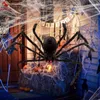 50%off For Party Halloween Decoration Black Spider Haunted House Prop Indoor Outdoor Giant 3 Size 30cm 50cm 75cm ottie