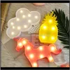 Decoraties Leuke Kinderen Tafellamp Kerst LED-verlichting Flamingo Hart Pijnboomvorm Startnacht Lichtkamer Decoratie Lampen Modellering RX RW3IL