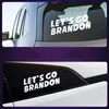 20x7cm Laten we Go Brandon Sticker Party Gunst voor auto Trump Prank Biden PVC Stickers