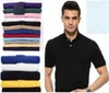 Marka S-6XL Erkek Üst Büyük Küçük At Timsah Nakış Polo Gömlek Kısa Kollu Katı Polos T-Shirt Erkekler Homme Giyim Camisas Gömlek W7