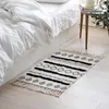 シンプルな綿とリネンの三次元房状の床の寝室ベッドサイドマットリビングルームソファーコーヒーテーブルタッセルカーペット