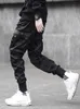 Hip Hop Joggers Erkek Siyah Harem Pantolon Çok Cep Kurdela Erkek Spor Pantolon Streetwear Kargo Pantolon Erkekler Japon Streetwear 211008