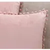 Poduszka / Dekoracyjna Poduszka Aksamitna Pokrywa Ball 30x50 CM 45x45 Soft Dekoracyjna Sofa Okładki Poduszki z Home Decor Poszewką Pink Chshision