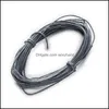 Yarn Clothing Fabric Apparel 22 Color 60M Waxed Cotton Necklace Rope Cord Handmade Diy Aessories Findings Bracelet Jewelry Making 1Mm W09470