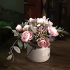 花瓶ミニポット造花植物家の卓上中心ピース盆栽ブーケ配置結婚披露宴の装飾2021