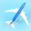 16cm Royal Dutch Boeing 747 vliegtuigmodel, 1: 400 Gegoten metaal, speelgoed, geschenken