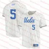 맞춤 UCLA 야구 스티치 저지 27 Chase Utley 32 42 Jackie Robinson 8 Brandon Crawford 12 Gerrit Cole 47 Trevor Bauer 1 Matt McLain 7 Toglia 3 Ryan Kreidler