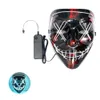 10 Styles Cool Halloween Mask LED Mask Light Up Scary Skull Glow Masks For Adult Kids Halloween Rave Party Scary Masksa075359881