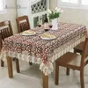 European round table cloth quality yarn fabric dining mats mat lace 210626