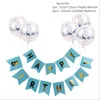 Décoration de fête Joyeux anniversaire Lettre Bunting Ballons Confettis Rose Doré Baby Shower Cadeaux Garçon Et Fille