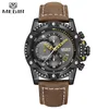 Orologio da uomo Moda Cronografo Sport Quarzo Uomo Pelle Casual Orologio impermeabile Orologio da polso da uomo con data militare322D