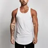 New Gyms Tank Tops Mens Solid Mesh Bodybuilding Clothes Fitness Men Singlet Sleeveless Cotton Workout Stringer Gyms Shirts 210421