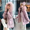 Damen Herbst Winterjacke Frauen verdicken mit Kapuze Parka Frauen Mode schlanke große Pelzkragen warme Oberbekleidung Frauen Mantel Parkas weiblich 210416