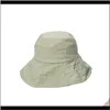 Kepsar hattar, halsdukar handskar mode aessoriesmsdot hink hatt dam sommarduk japansk stil solid färg bomull keps vikning utomhus sol stor