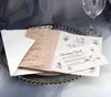 Cartões de convites de casamento ocos de renda bonita personalizados cortados a laser decoração de chá de panela vintage presente kits de cartões comemorativos para eventos suprimentos para festas CL0019