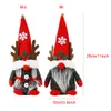 Weihnachtsknonnomes Dekoration Plüsch Weihnachts -Elf Puppe mit Rentierhörnern Ornamente Urlaub Home Decor Kinder Geschenke xbjk2107