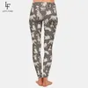 LetsFind super macio leite impressão de seda bonito cães design plus tamanho leggings moda cintura alta fitness mulheres elásticas 210925