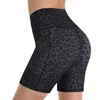 Vrouwen luipaard print shorts sport dames workout scrunch booty gym hoge taille zakken leggings femme 2021 dames