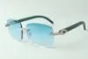 Direct sales endless diamond sunglasses 3524025 with teal wooden temples designer glasses, size: 18-135 mm