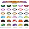 200 pcs Personalized Wristbands Text Engraved On Rubber Debossed Colorfilled Silicone Bracelet For Motivation Events Gifts