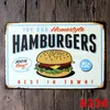 NEWMetal Tin Signs Vintage Cake Hamburger Tin Sign Bar Wall Metal Paintings Art Poster Pub Hotel Restaurant Home Decor 40 Designs EWF7955