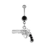 D0088 Gun Belly Navel Button Ring Mélange Couleurs012345673494217