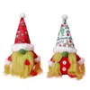 Партия поставляет рождественские кукла безликие зеленые волосы гнома плюшевые гринч игрушка для украшения дома рождественские столы деко