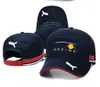 F1 Team Racing Hat 2021 Season New Baseball Cap Curved Curved Hat Sun Car Machine Cross-Country Sports Car Flat Cap310r