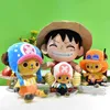 30cm One Piece Plush Anime Leksaker Tony Chopper Luffy Sabo Sanji Mönster Mjuka Fyllda Plysch Dolls Leksaker Söt Tecknad Plush Kid Present Q0727