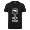 Glock Handgun EUA Camiseta Homens Streetwear Casual Manga Curta Redonda Pescoço T-shirt de Algodão Tops Tee Camisetas Hombre 210629