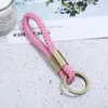 Simple Weave Key ring Ancient silver Bronze rings keychain bag hangs for women men fashion jewelry will and sandy black red blue