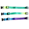 Moda Rainbow Nylon Dog Collars Pet Cat Designer Pas z klamrą Regulowany kołnierz bezpieczeństwa dla psów Małe średnie Duży Różowy Czarny Czerwony Błękitny Purpurowy Neck Fit 14