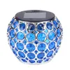 Lawn Lamps Solar Led Hollow Hanging Ball Light Pastorale stijl Waterdichte pad Courtyard Decoratie verlichtingslamp